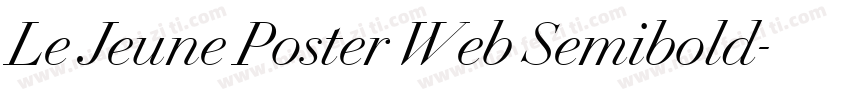 Le Jeune Poster Web Semibold字体转换